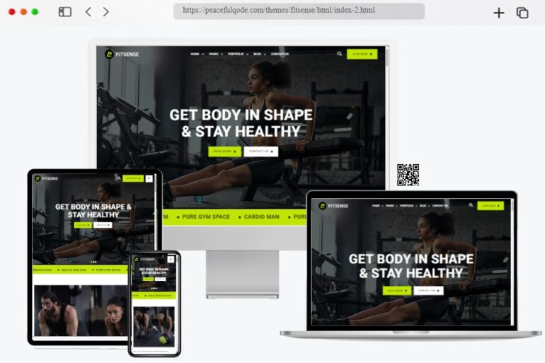 Fitsense Gym Fitness HTML Template