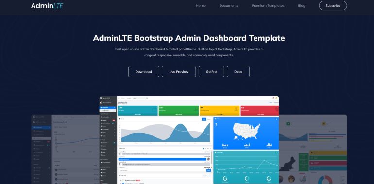 Free Bootstrap Admin Template AdminLTE