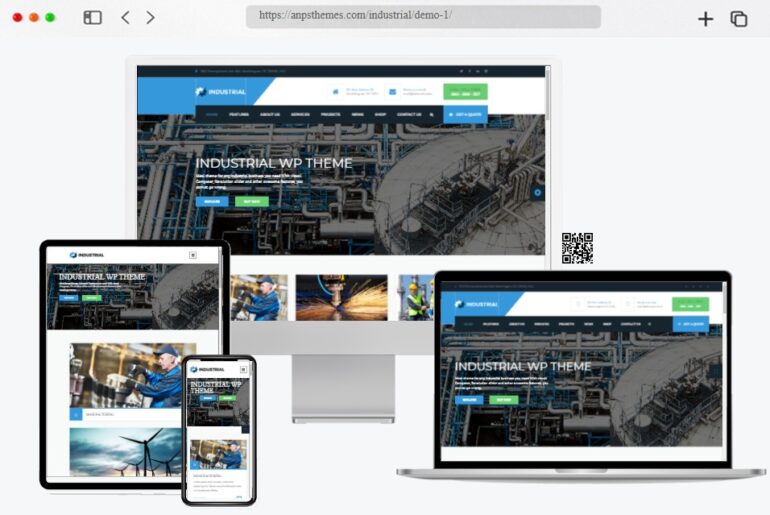 Industrial Factory Business WordPress Theme