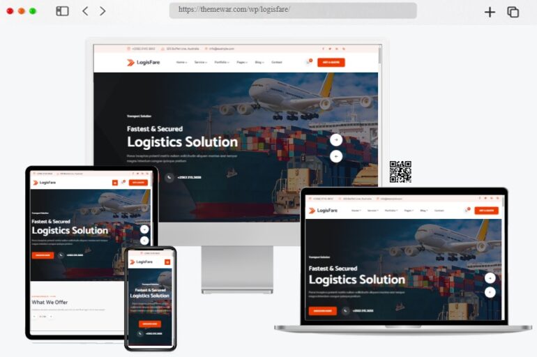 LogisFare Transport Logistics WordPress Theme