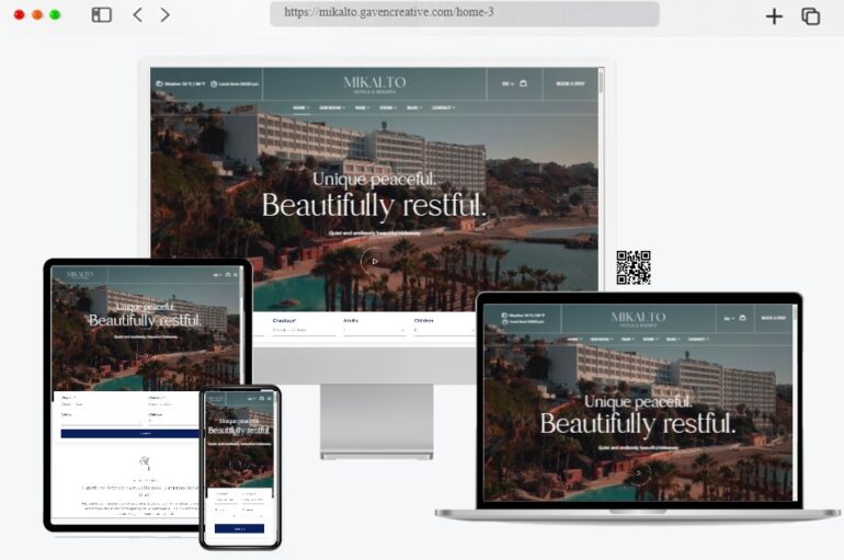 Mikalto Hotel Booking WordPress Theme