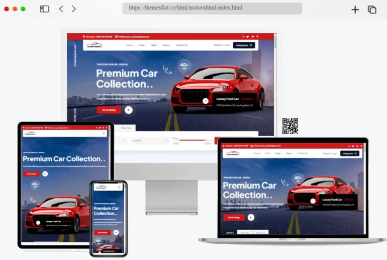 Motorx Car Dealer Listing HTML Template