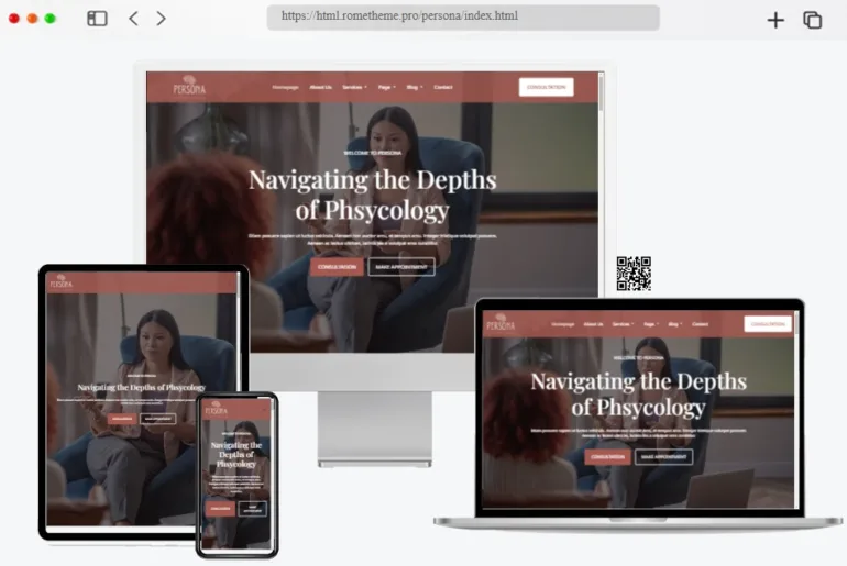 Persona Psychology Counseling HTML Template