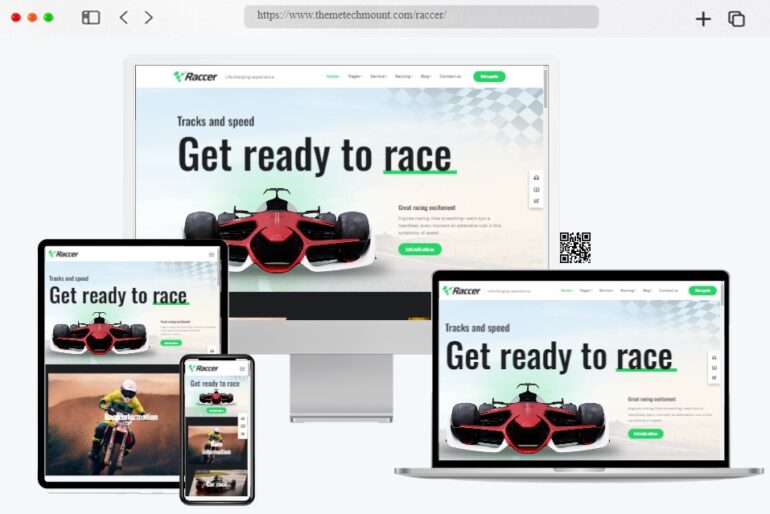 Raccer Race Sports Events WordPress Theme
