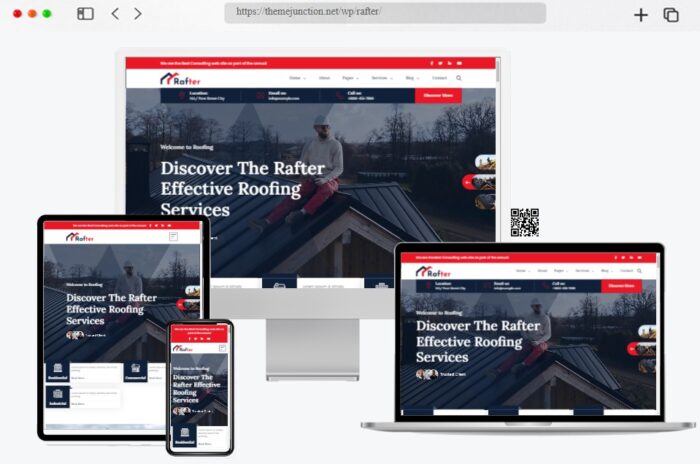 Rafter Roofing Services WordPress Theme