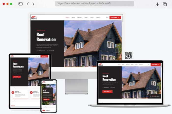Roofio Roofing Services WordPress Theme