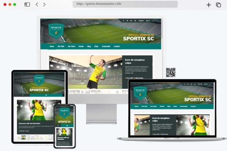 SPORTIX WordPress SportsPress Theme