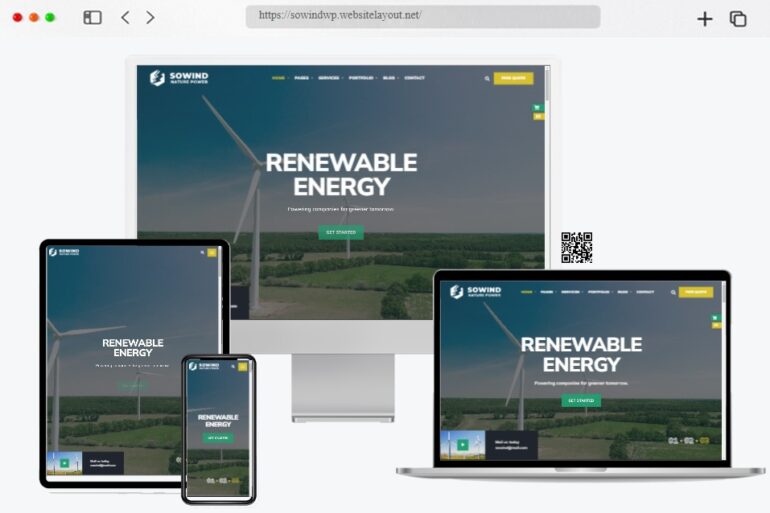 Sowind Renewable Energy WordPress Theme