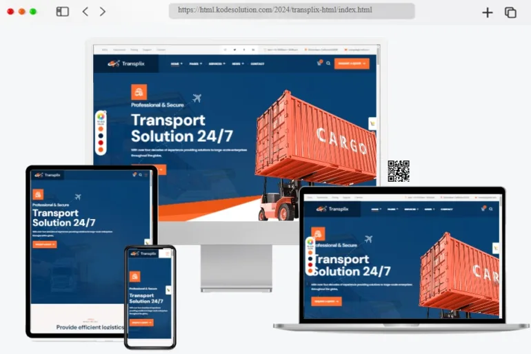Transplix Transport Logistics HTML Template