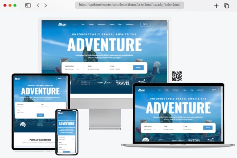 Vacasky Travel Agency HTML Template