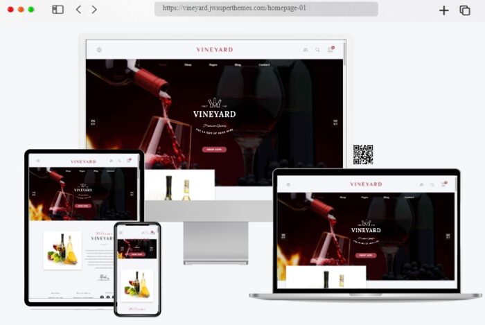 Vineyard Wine Store WordPress Theme