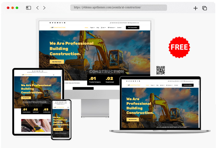 at construction free joomla