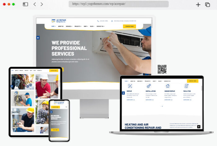 acrepair air conditioning wordpress theme