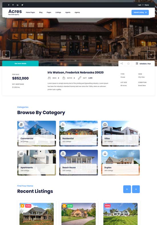 Acres Real Estate HTML Template