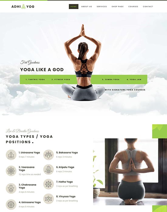 adhi yoga wordpress theme