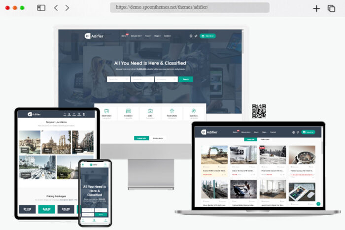 adifier classified ads marketplace wordpress theme