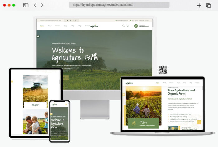 agriox agriculture farming html template