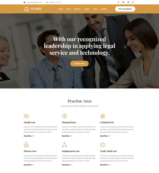 The 50 Best Lawyer Website Templates 2023 - freshDesignweb