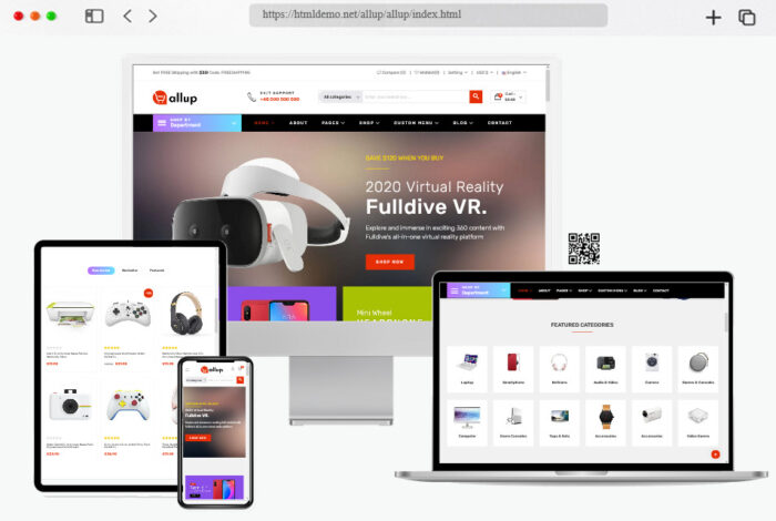 allup electronics ecommerce html template