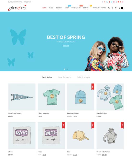 almaira free ecommerce wordpress theme