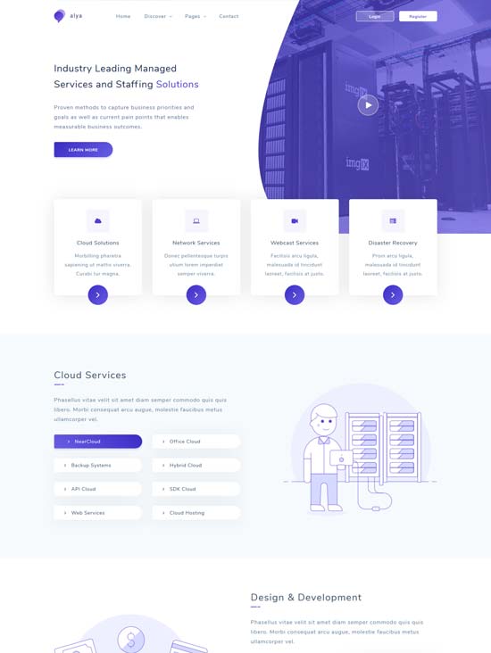 alya it solutions corporate template