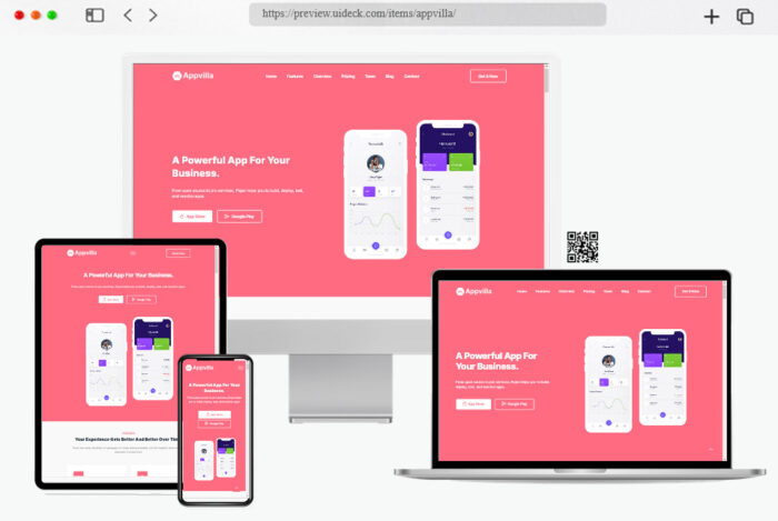 appvilla Bootstrap template free download