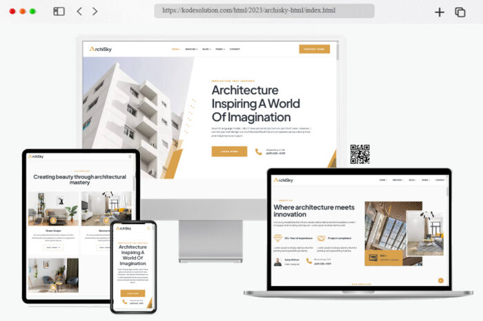 archisky architecture html template