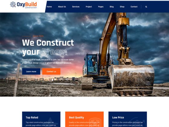 Architecture Construction Website Templates