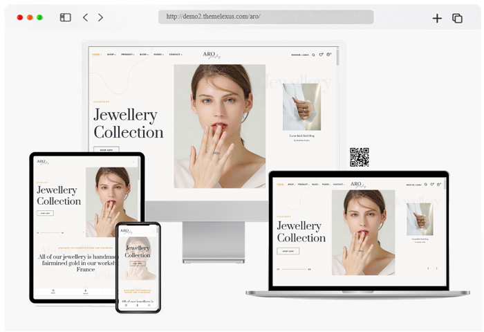 aro jewelry store wordpress theme