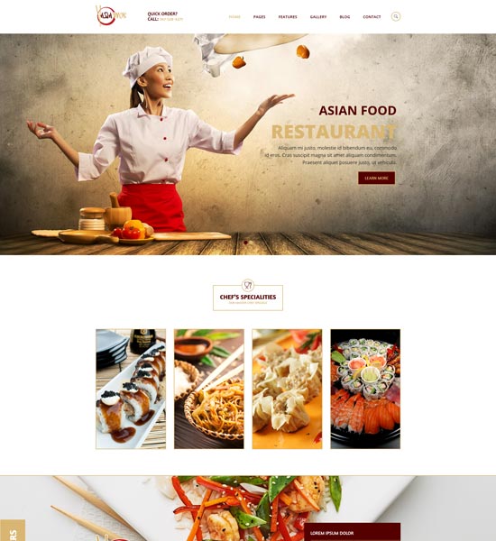 asiawok free html template
