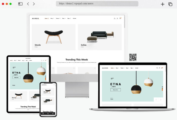 auros furniture elementor woocommerce theme