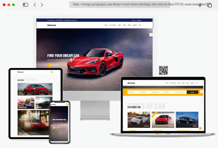 auto car automobile html template
