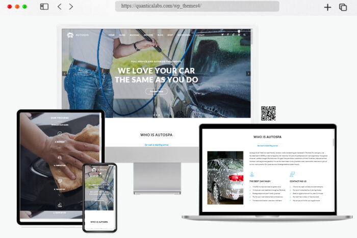 auto spa car wash wordpress theme