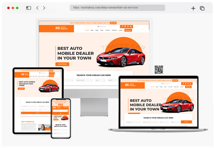 automobile car services theme