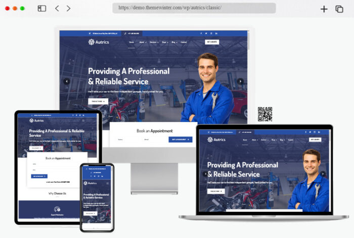 autrics car services wordpress theme