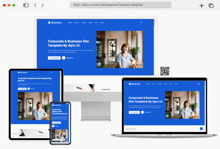 ayro free Bootstrap templates for business