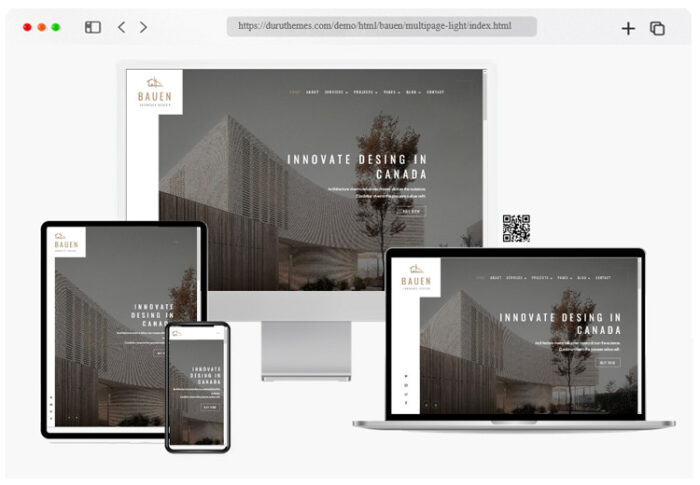 bauen architecture interior template