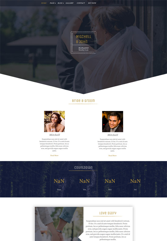 bb wedding bliss free wordpress