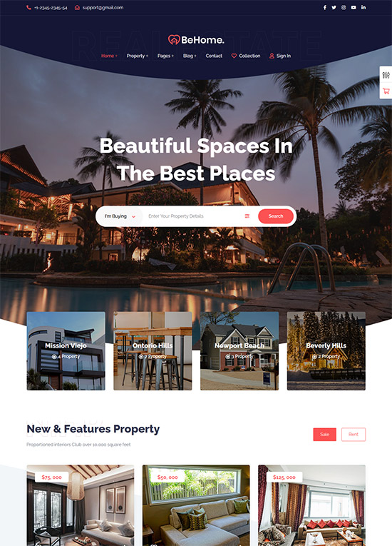 BeHome Real Estate HTML5 Template
