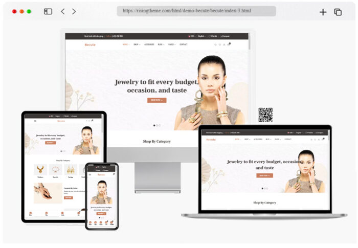 becute jewelry ecommerce html template