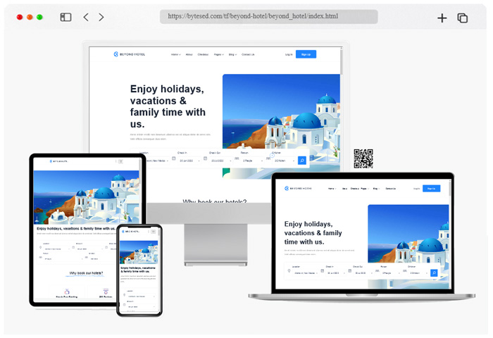 beyond hotel booking html template