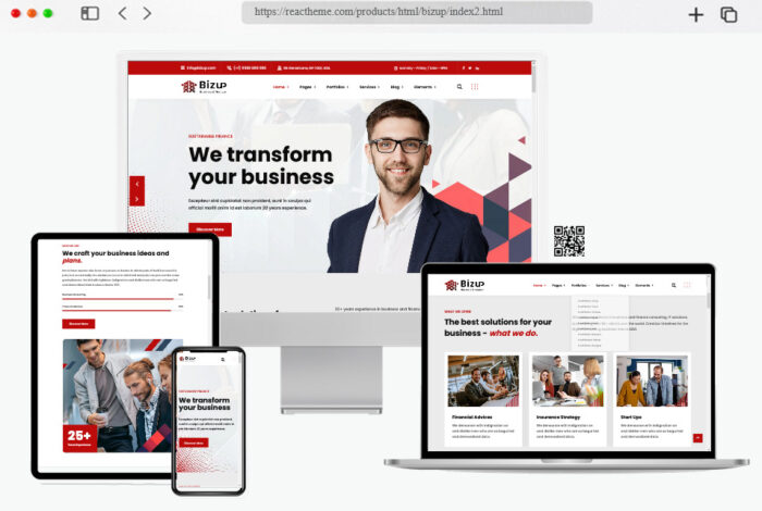 bizup html css templates for businesses