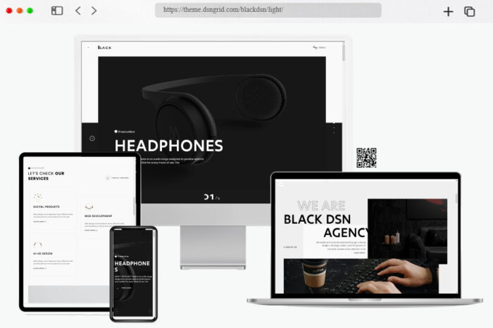 blackdsn modern website template