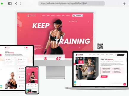 bodyshape sports and fitness template