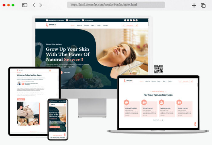 bonfax spa salon html template