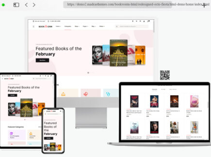 bookworm bookstore bookshop ecommerce html template