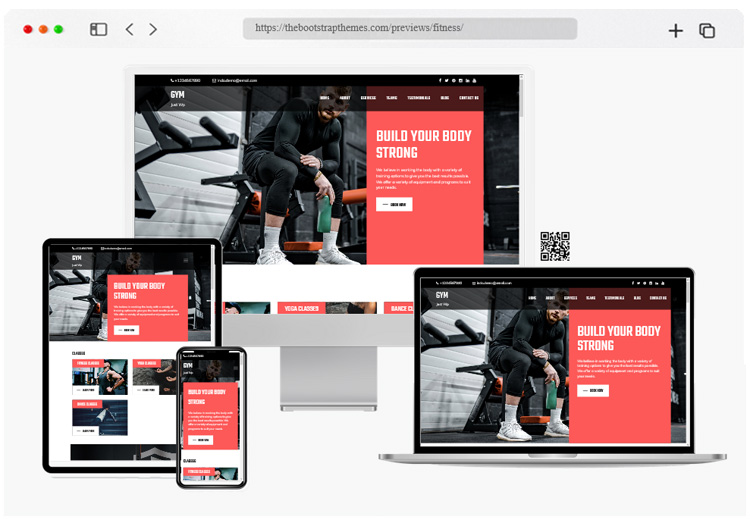 bootstrap fitness theme