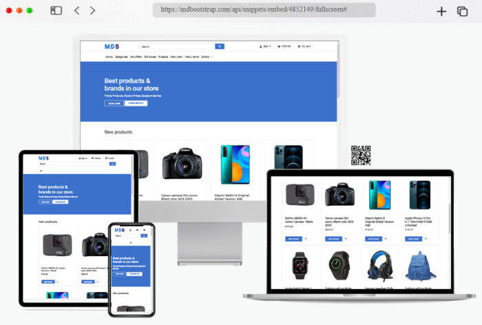 bootstrap ecommerce store