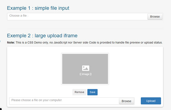 bootstrap file input style demo