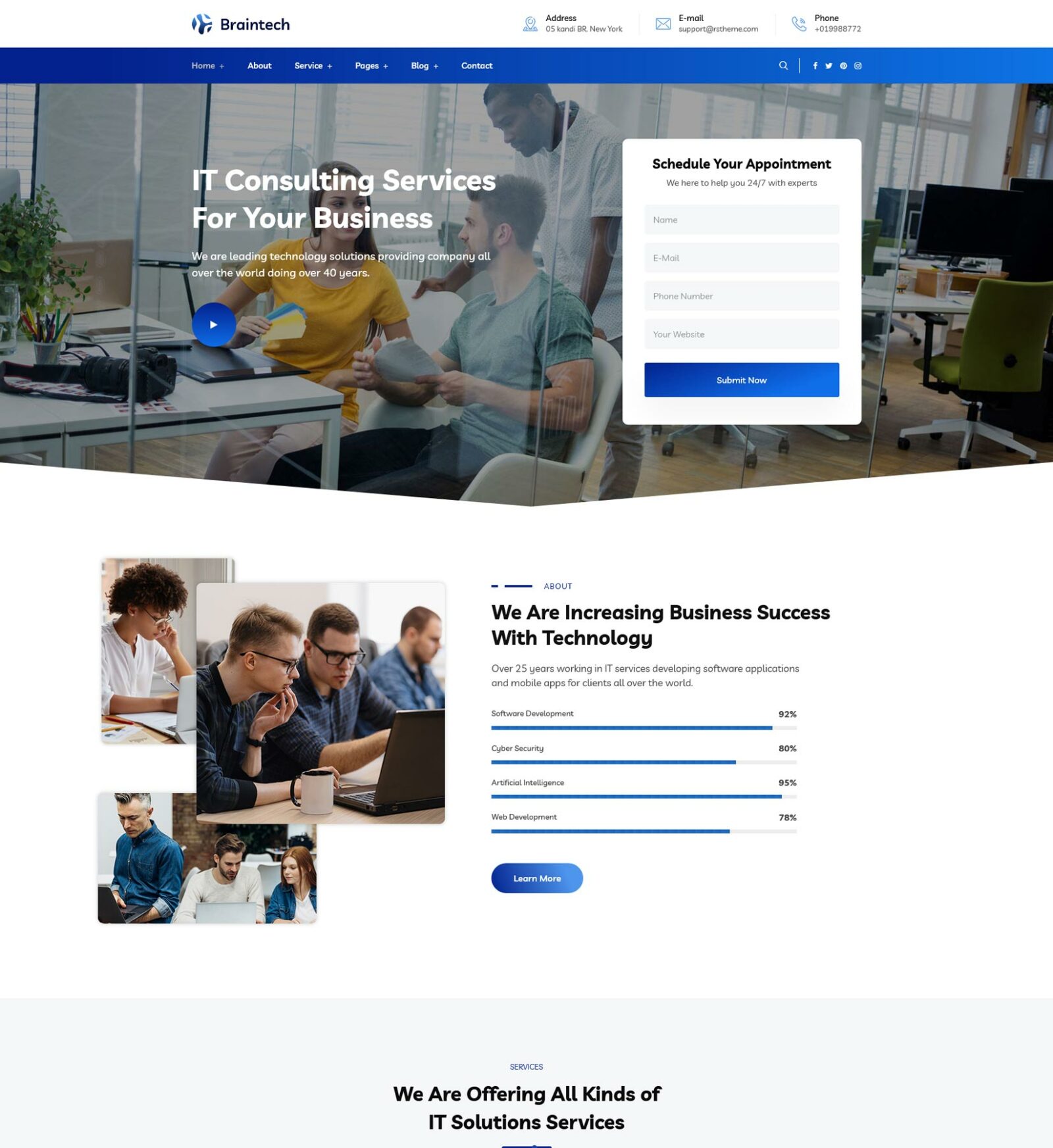 30 Best IT Company Website Templates 2023 - freshDesignweb